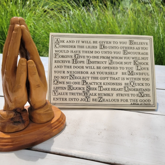 ABC's of Faith Marble ? Resin Plaque ~ Spirituality ~ Kindness ~ Positive Vibes - Picture 3 of 14